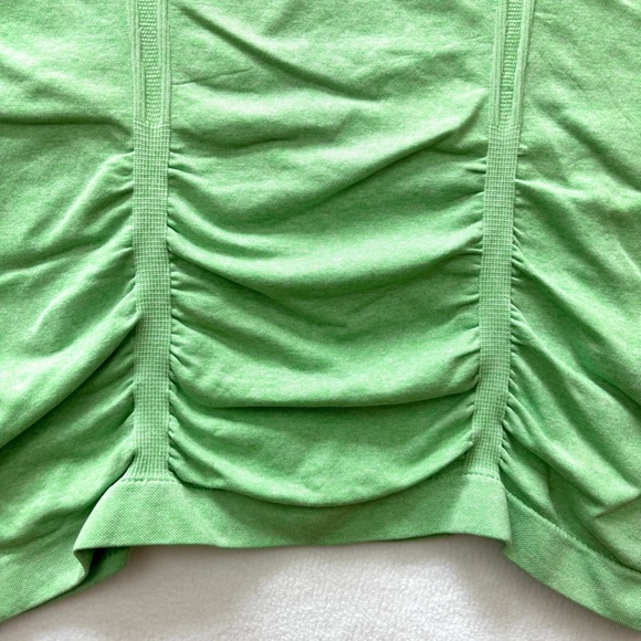 Athleta Fastest Track Lime Green Short Sleeve Athletic Yoga Support Top Size S - Picture 5 of 13